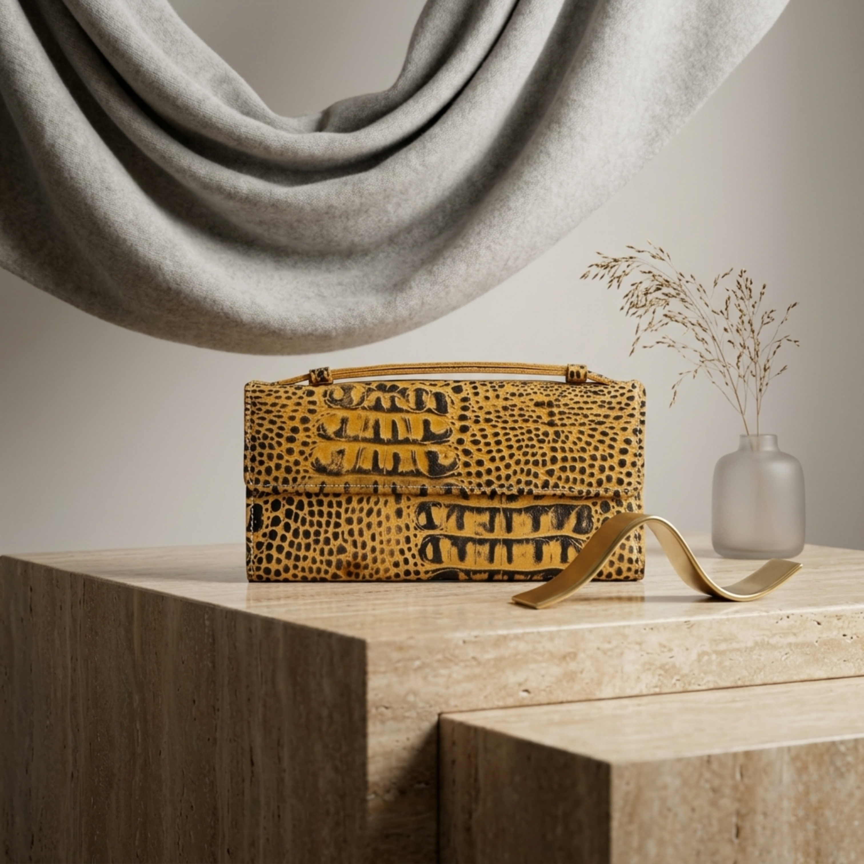 Isabelle Croc - Women's Long Leather Wallet